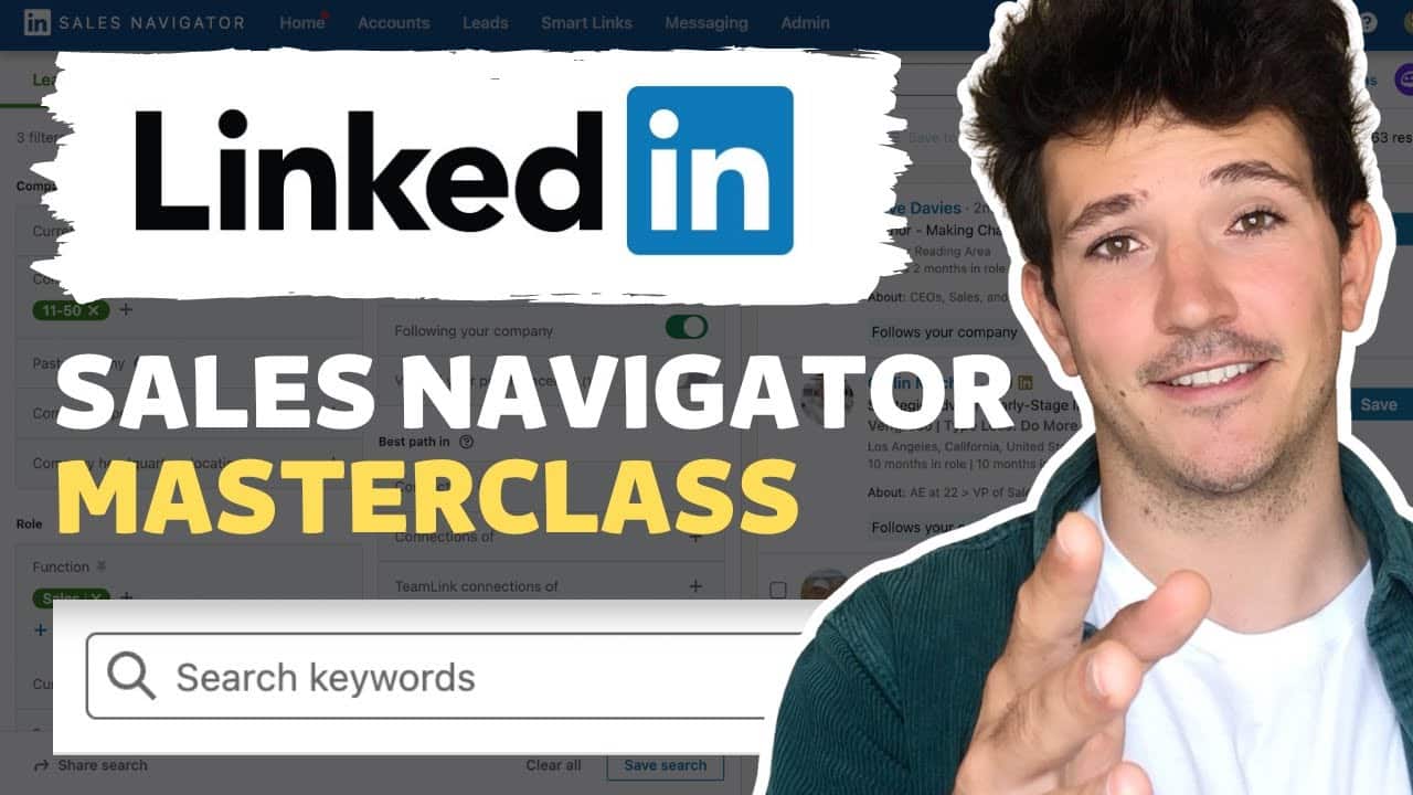 How to use LinkedIn Sales Navigator Search Filters
